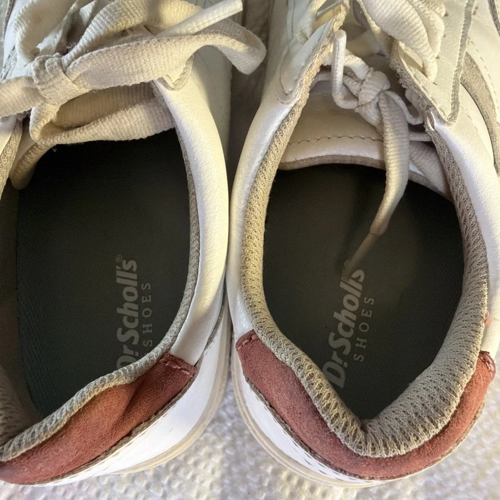 Dr. Scholls Shoes Womens 6 Low Top Sneakers White Faux Leather